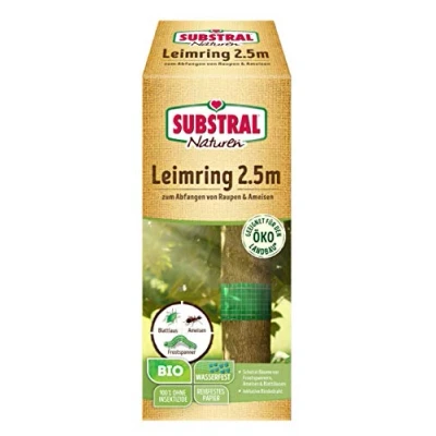 Abbildung von Substral Naturen Bio Leimring, Raupenleimring inkl. Bindedraht, gegen Raupen, Ameisen und andere Schadinsekten, 2,5 m