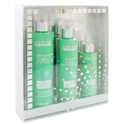 Abbildung von abril et nature Professionelles Verjüngungs Pflegeset Cell Innove Shampoo , Maske und Serum Set für das Haar Mit pflanzlichen Stammzellen Regeneriert verjüngt 550 ml