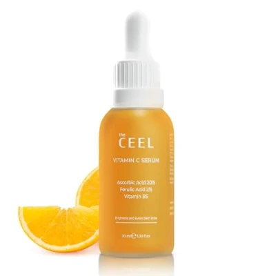 Abbildung von The Ceel Vitamin C Serum, Serum Gesicht mit 20% Hochdosiert C, Ferulic Acid, E, Glutathion, Gesichtspflege Gegen Dunkle Flecken und Falten, 30 ML (1.00 fl.oz)