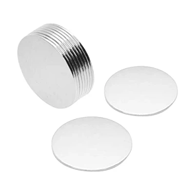 Abbildung von N42 Neodym Magnet Für Kunst, Handwerk, Modellherstellung, Diy, Hobbys 10mm Durchmesser x 0,4mm Dick 0,15kg Zug Pack von 100