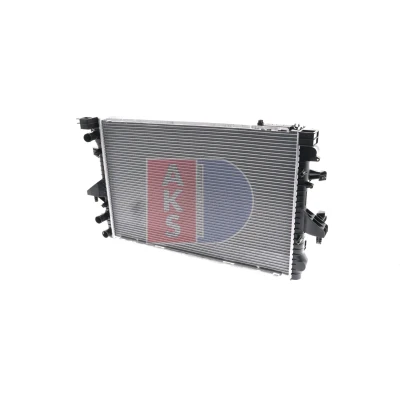 Abbildung von AKS DASIS 041007N Kühler, Motorkühlung Aluminium 710 463 24 Kühlrippen gelötet VOLKSWAGEN: Transporter 5 Bus, Kastenwagen