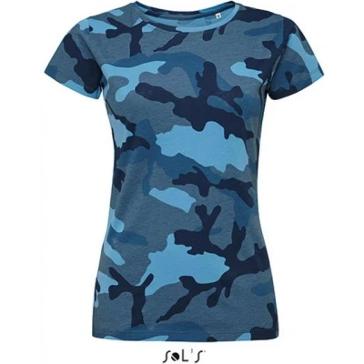 Abbildung von Frauen T Shirt Sol&#039;s Camo