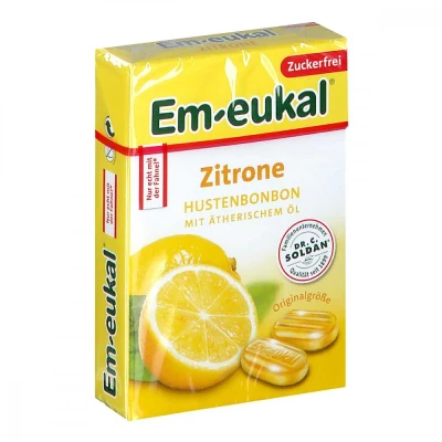 Abbildung von Em Eukal Bonbons Zitrone zuckerfrei Box
