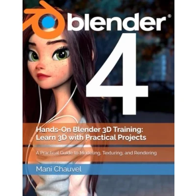 Abbildung von Hands On Blender 3D Training: Learn with Practical Projects: A Guide to Modeling, Texturing, and Rendering