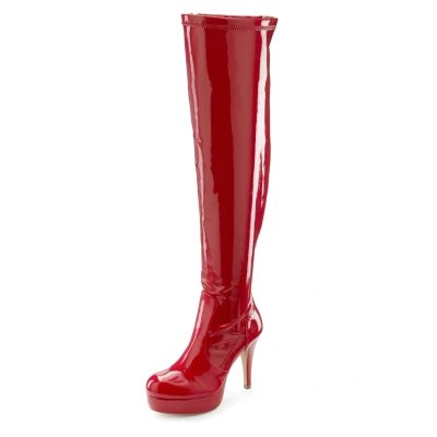 Abbildung von Lascana High Heel Stiefel, Damen, Größe: 41, Rot Schuhe