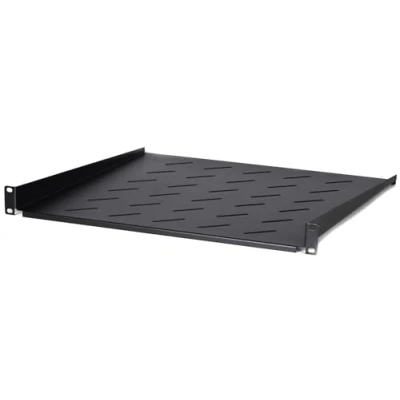 Abbildung von DSIT 19 Zoll 1HE Fachboden für Wandschränke mit Einer Tiefe von 600mm 450mm Tief Schwarz Traglast 6 kg