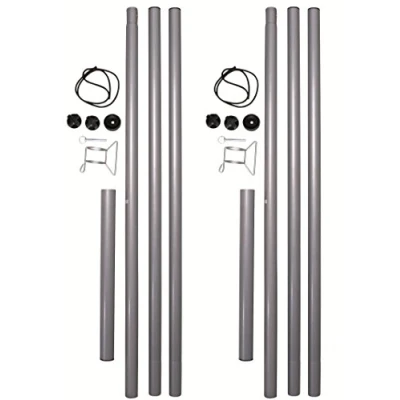Abbildung von Sonnensegel Stahlmast Mast Set Segel Sonnensegelmast Sonnensegelpfosten (2X MastSet)