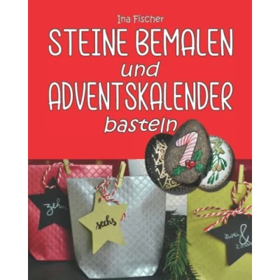Abbildung von Steine bemalen und Adventskalender basteln: Bemale deine Lieblingssteine mit weihnachtlichen Motiven: Schritt für Anleitungen Geschenkverpackung