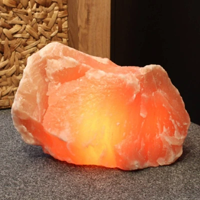 Abbildung von HIMALAYA SALT DREAMS Dekolicht Rock, Leuchtmittel wechselbar, Warmweiß, Handgefertigt aus Salzkristall jeder Stein ein Unikat, ca.25 30 kg