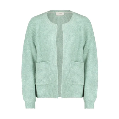 Abbildung von Cartoon MIT Taschen Strickjacke, Damen, Größe: 42, Turquoise