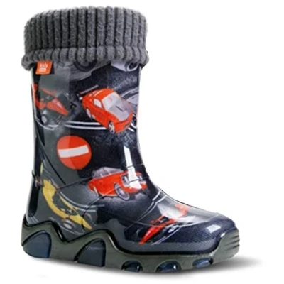 Abbildung von DEMAR Kinder Gummistiefel gefüttert STORMER LUX (Size 24/25 EU) Cars