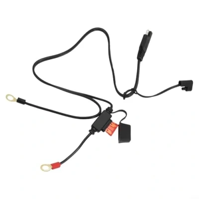 Abbildung von Motorrad Akku Ladegerät SAE Ladekabel schneidet schnell die 12 V Ringklemmen Sicherung, geeignet zum Aufladen von Motorrädern, Traktoren, Autos usw