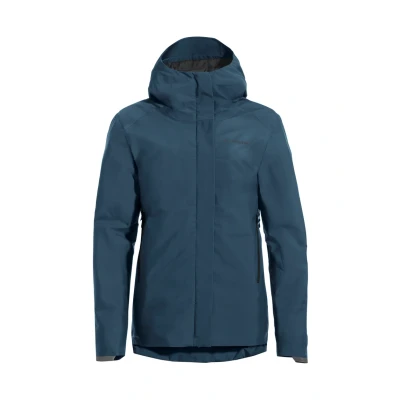 Abbildung von Vaude Regenjacke / wasserabweisende Jacke, Damen, Größe: 46, Dark sea