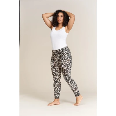 Abbildung von SANDGAARD Leggings &quot;Leo jersey&quot;, mit Leo Print und Elasthan