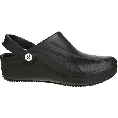 Abbildung von Oxypas Safety Jogger Clogs für Damen Smooth Leichter Arbeitsschuh Herren, ideal Krankenhaus, Küche oder Garten, Schwarz, Größe EU 40