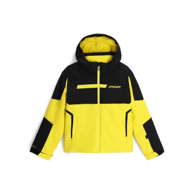Abbildung von Spyder Challenger Kinder Skijacke (Größe: 164, Gelb,schwarz)