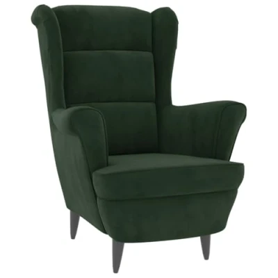 Abbildung von vidaXL Sessel, Relaxsessel mit gepolstertem Sitz Armlehnen, Fernsehsessel Loungesessel für Wohnzimmer, Polstersessel Ruhesessel, Dunkelgrün Samt