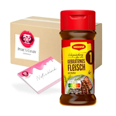 Abbildung von 4erPack (4ST x 78G) Maggi Würzmischung Nr. 1 Gebratenes Fleisch von Pere&#039;s Candy® Box mit Geschenk