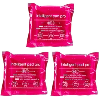Abbildung von 3er Set Kühlpacks Kühlpads MADE IN GERMANY 15x15 cm Kalt &amp; Warm Kompresse Prellungen Insektenstiche Schmerzen Gel Kühlkissen Kühlakku (Pink)