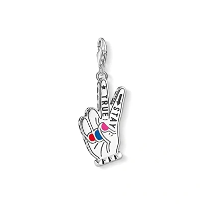 Abbildung von Thomas SABO Charm STAY TRUE Anhänger, Damen, Größe: One Size, Silver
