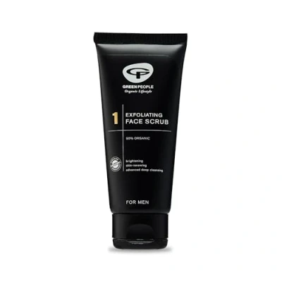 Abbildung von Green People for Men No. 1 Gesichts Peeling 100 ml Natürliches Bio für den Mann Klärende Tiefenreinigung Ohne Paraben und Ethylalkohol Tierversuchsfrei vegan