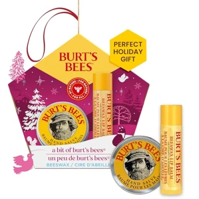 Abbildung von Burt’s Bees Lippen und Handpflege m mit Bienenwachs Bit of Geschenkset (Bienenwachs Lippenbalsam Handbalsam im Mini Format)