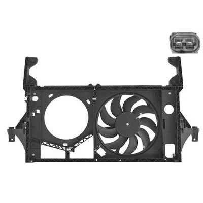 Abbildung von VAN WEZEL 4391748 Lüfter für Fahrzeuge ohne Klimaanlage mit Kühlerlüfterrahmen (Zarge) Elektromotor RENAULT: MASTER 2 Kasten