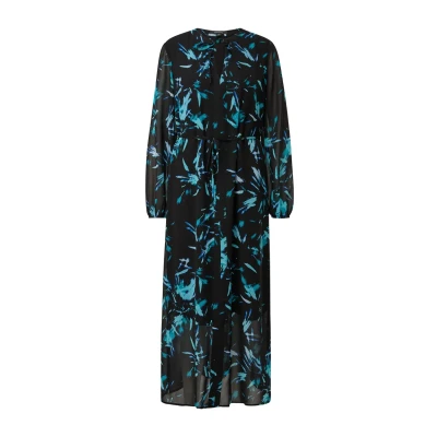 Abbildung von comma MIT GÜRTEL Maxikleid, Damen, Größe: 36, Schwarz