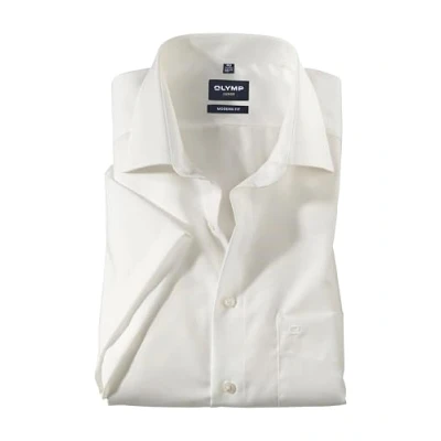 Abbildung von OLYMP Luxor modern fit Hemd Halbarm mit New Kent Kragen Popeline beige Gr. 43