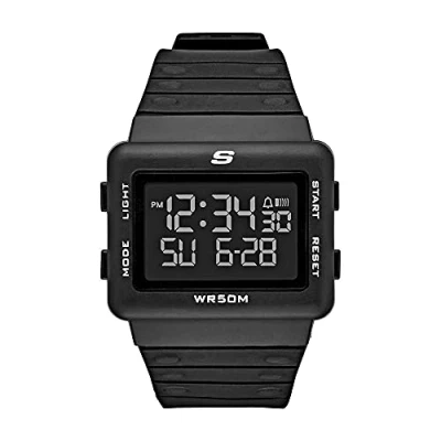 Abbildung von Skechers Larson Digitaluhr, Herren, Größe: One Size, Black
