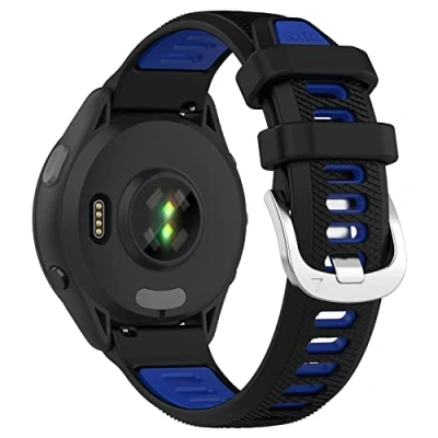 Abbildung von Armband Kompatibel mit Garmin Forerunner 265S / 255S Music Venu 2S Vivomove 3S Vivoactive 4S, Uhrenarmband aus Silikon