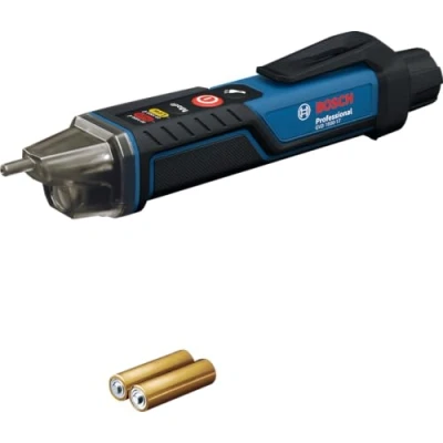 Abbildung von Bosch Elektromessgerät GVD 1000 17 (kontaktlose Spannungsdetektion, IP67, Dualbereich 24 1000V AC, integrierte Taschenlampe, Gürtelclip, CAT IV getestet)
