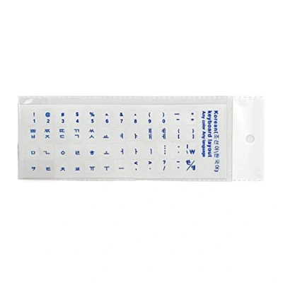 Abbildung von Koreanische Tastatur Aufkleber für Laptop, PC, Tastatur, Computer, Standard Buchstaben Layout, Abdeckung Desktop