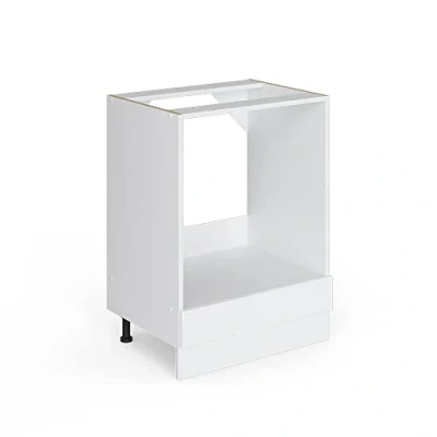 Abbildung von Vicco Herdumbauschrank R Line, Weiß Hochglanz/Weiß, 60 cm ohne Arbeitsplatte
