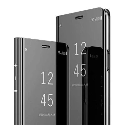 Abbildung von AICase Kompatibel für Samsung Galaxy S8 Plus Hülle, Clear View und Smart Wake Up/Sleep Funktion Schutzhülle