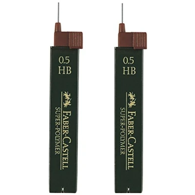 Abbildung von Faber Castell Rohr mit 12 Minen, 0,5 mm, in Blisterverpackung 2 Rohre HB
