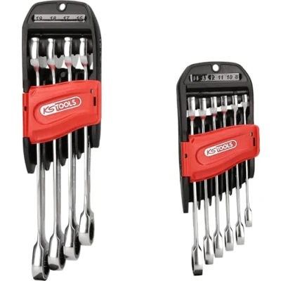 Abbildung von KS Tools 503.4250 GEARplus Ratschenringmaulschlüssel Satz, 10 tlg.