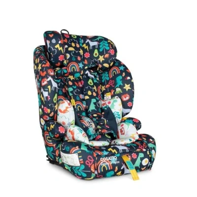 Abbildung von COSATTO Autositz Zoomi 2 iSize Von 76cm bis 150cm (ca.15 Monate 12 Jahre), ISOFIT, verstellbare Kopfstütze, Seitenaufprallschutz, einfache Installation, R129 getestet (Cosatto Carnival))
