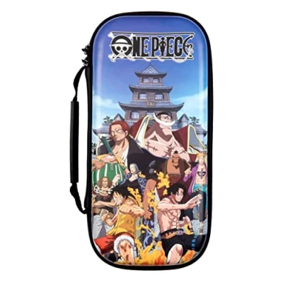 Abbildung von Konix One Piece Schutz und Transporthülle für die Konsolen Nintendo Switch, Switch Lite OLED Aufbewahrung von 8 Spielen Ford Marine Motiv