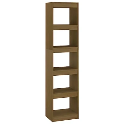 Abbildung von vidaXL Massivholz Kiefer Bücherregal Raumteiler Standregal Aktenregal Raumtrenner Regal Wandregal Büroregal Mehrzweckregal Honigbraun 40x30x167,5cm