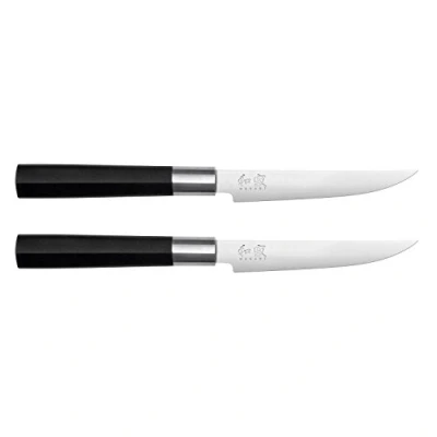 Abbildung von kai 67S 400, Messer Set, Stahl, Kunststoff, Silber, Schwarz, 12 cm