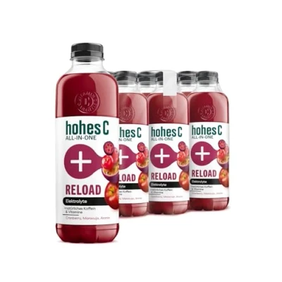 Abbildung von hohes C ALL IN ONE Reload (6x 850ml), Mehrfruchtsaft aus Fruchtsaftkonzentraten (Cranberry, Maracuja, Aronia), vitaminreich, ohne Zuckerzusatz &amp; Süßungsmittel, künstliche Aromen, vegan