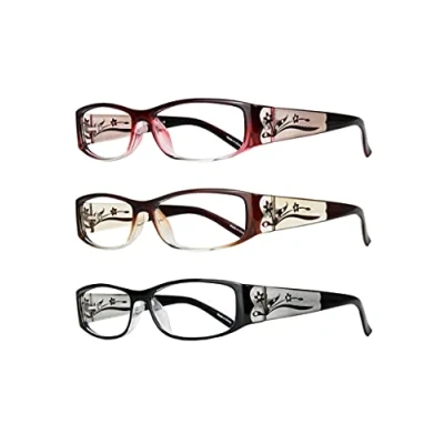 Abbildung von EYEBOGO Kaylee Stilvolle Lesebrille für Damen (3 Pack, 2.25)