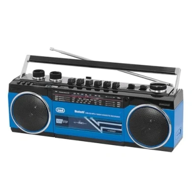 Abbildung von trevi RR 501 BK Radiorecorder Kassette, microSD Karte USB Flash Stick Retro Radio