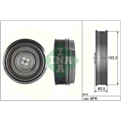 Abbildung von INA 544 0505 10 Kurbelwellenriemenscheibe 153 BMW: 2 Active Tourer, X1