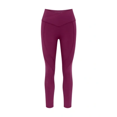 Abbildung von triaction by Triumph Cardio RTW Tights, Damen, Größe: Large, Dark wine