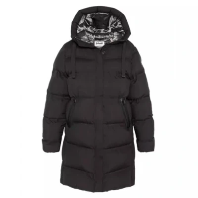 Abbildung von Schott LONG Puffer Wintermantel, Damen, Größe: Medium, Noir