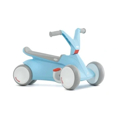Abbildung von Berg GO² 2in1 Rutschauto, Rutscher &amp; Laufrad, Kinderrutscher, Kinderauto mit Ausklappbare Pedale, Kinderspielzeug für Kinder von 10 Monaten (Blue)
