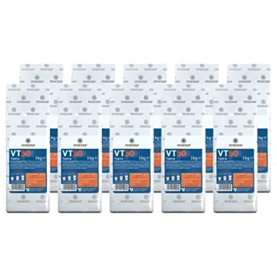 Abbildung von VENESSA VT 50 Milchpulver Topping Vorratspackung 10 x 1kg für Vendings (50% Magermilchpulver) Feinporiger, stabiler Schaum, hochwertiges Kaffee zur Verfeinerung von Milchkaffee &amp; Cappuccino