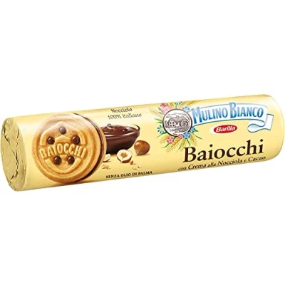 Abbildung von Testpaket Mulino Bianco Baiocchi Pavesi Ringo Cacao e Vaniglia Tubo Kekse Biscuits Cookies 3 Stücke Italienische Snacks